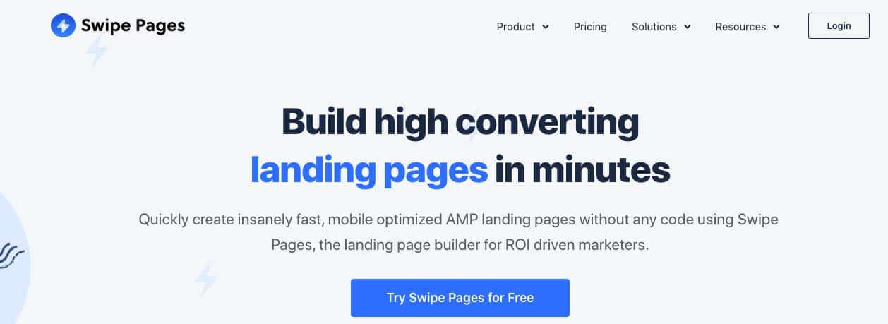 Landing page builder : Swipe Pages