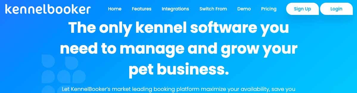 the best Kennel Software: kennelbooker