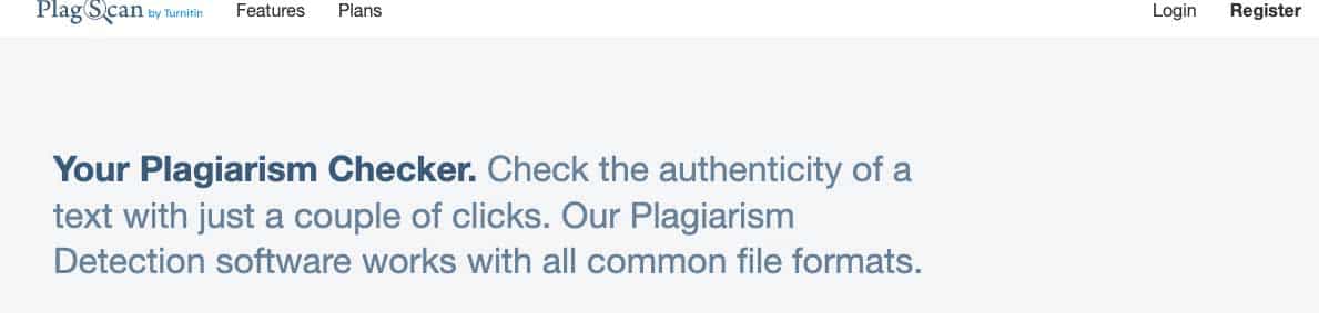 Best plagiarism checker software: PlagScan