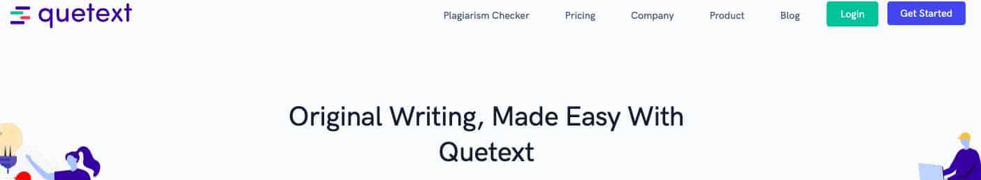 Best plagiarism checker software: Quetext