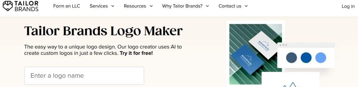 Best Logo Maker Websites: Tailor Brands